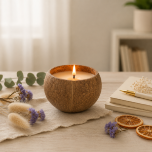 Coconut Shell Soy Wax Scented Candle
